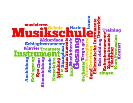 Wortwolke "Musikschule"