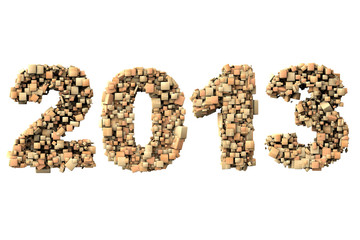 3d 2013 date build with wood particles