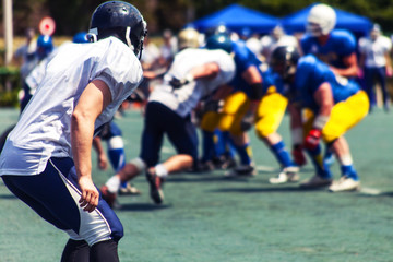 at the start of the battle of American football