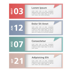 Design template with dates