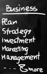 Business plan concept