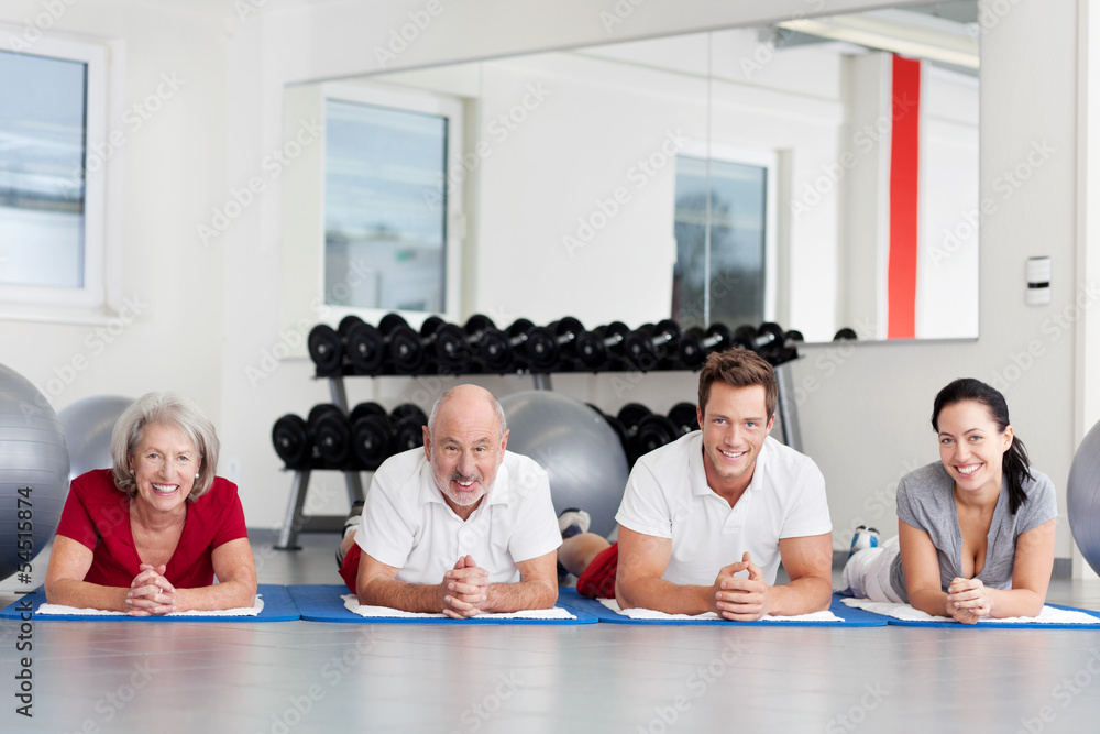 Sticker gymnastik im sportstudio