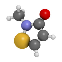 Methylisothiazolinone (MIT, MI) preservative molecule