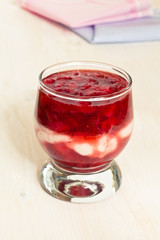 Fresh strawberry dessert