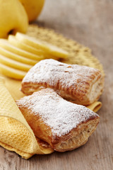 two stuffed sweet bread buns