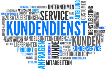 Fototapeta premium Kundendienst (Kundenservice; Tagcloud)