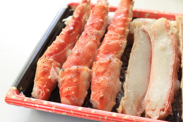  Japanese food, Frozen Zuwaikani on food tray