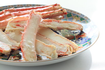 Japanese food, Frozen Zuwaikani on dish