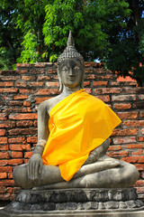 Big Buddha Statue with nice blue sky background,  General in Tha
