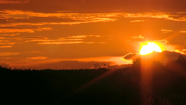 Вeautiful sunset time lapse video
