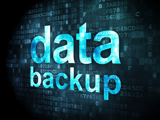 Fototapeta premium Information concept: Data Backup on digital background