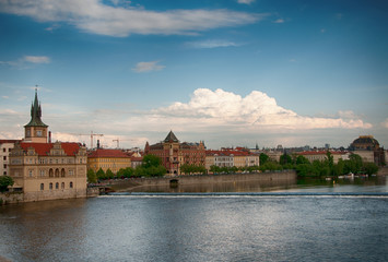 Fototapeta premium Cityscape of Prague in Czech Republic