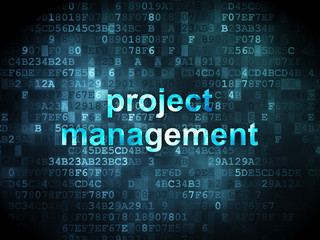 Obraz premium Business concept: Project Management on digital background