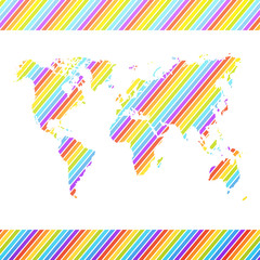 Obraz premium World map. Vector illustration