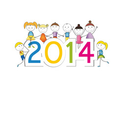 Fototapeta premium New Year 2014