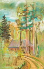 Road to wood
