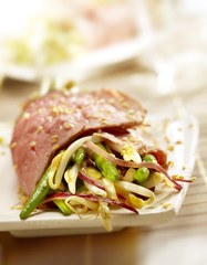 steak filled with diffrent kind of vegetables