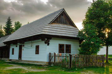 Authentic Folk House in a Museum of Slovak Traditions