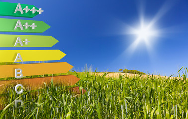 Label of EUropean energy-saving or Energy efficiency Class defin