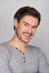 Obraz premium Confident young men! Portrait of confident young men smiling at