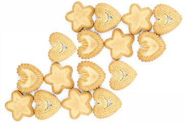 Arrangement of biscuits -  Abstract background