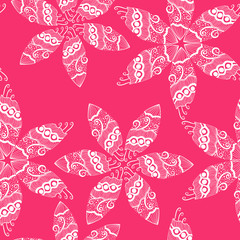 Seamless texture with flowers. Endless floral pattern. Seamless