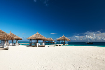 Beautiful beach with jetty