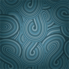 colorful seamless abstract hand-drawn pattern, waves background