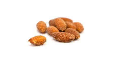 Heap of almond nuts