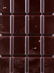 dark chocolate bar as background