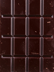dark chocolate bar as background
