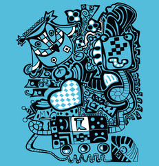 The abstract  pattern.