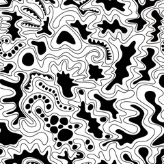 abstract seamless texture, colorful endless pattern