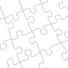 Obraz premium Puzzle white abstract background