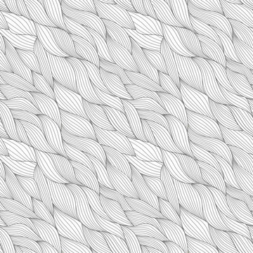 colorful seamless abstract hand-drawn pattern, waves background
