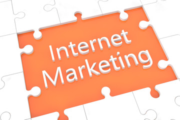 Puzzle Internet Marketing concept