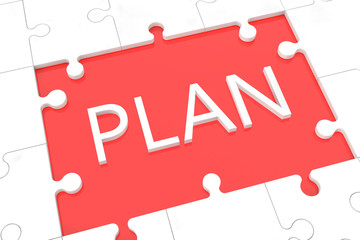 Puzzle plan concept