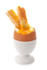 Foto auf Leinwand Boiled egg © Pixelbliss