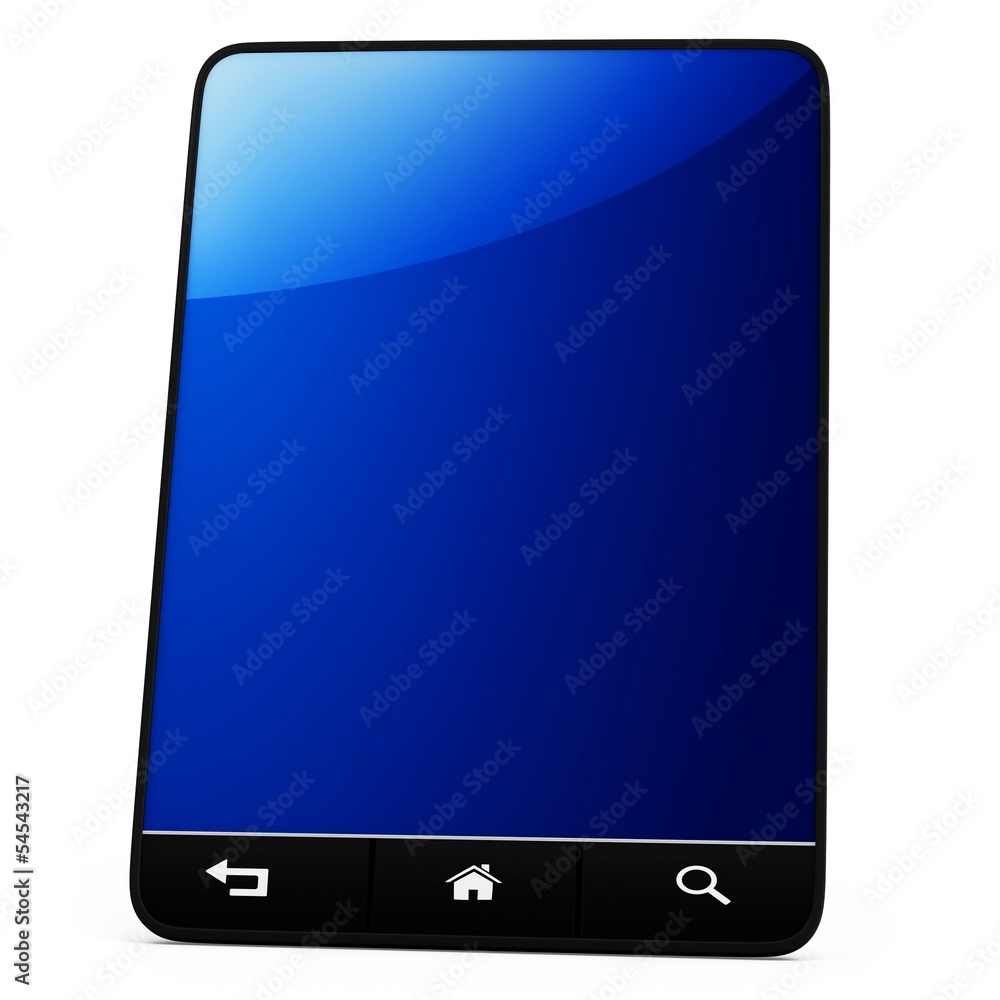 Aufkleber 3d generic tablet with navigation controls