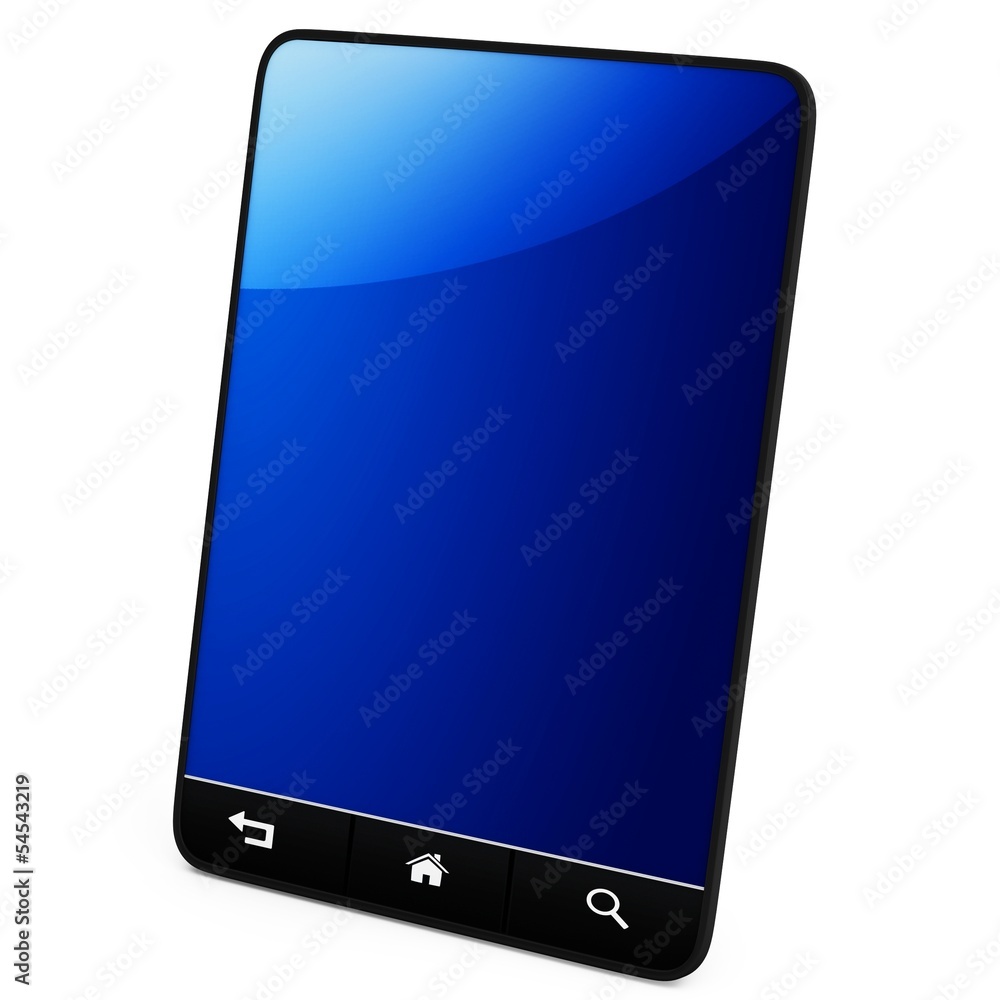 Aufkleber 3d generic tablet with navigation controls