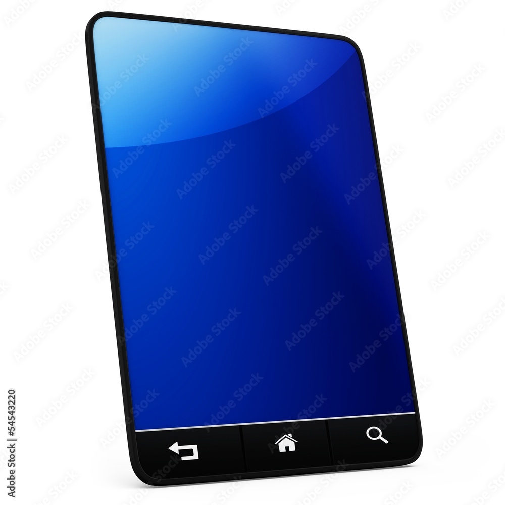 Aufkleber 3d generic tablet with navigation controls
