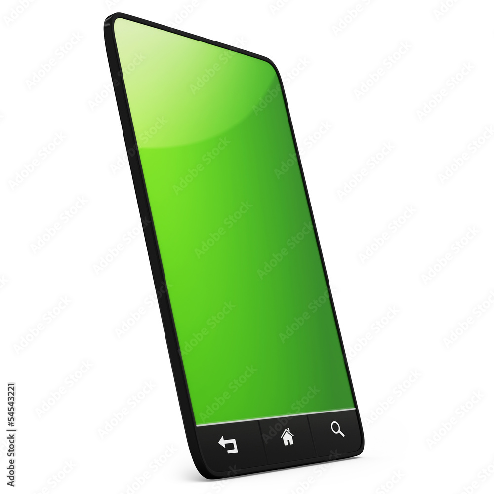 Aufkleber 3d generic tablet with navigation controls