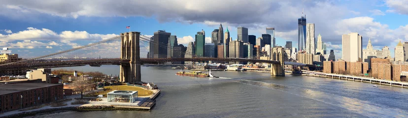  Manhattan panorama with  Brooklyn Bridge, New York City © Oleksandr Dibrova