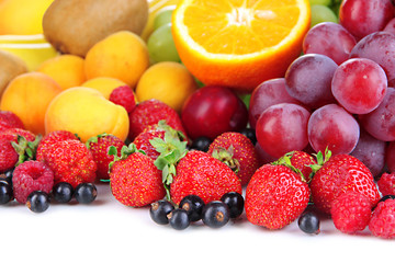 Fresh fruits and berries close up