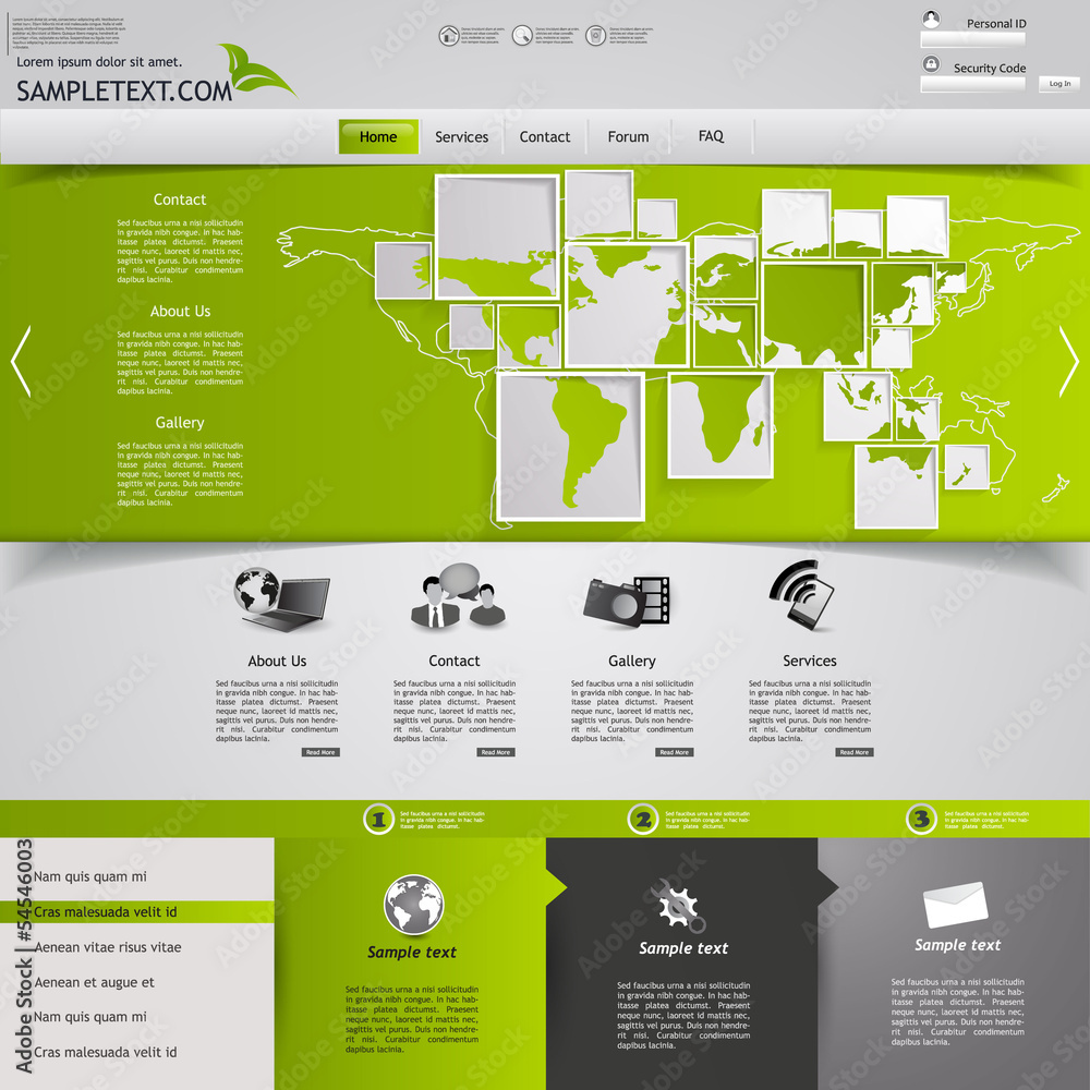 Canvas Prints modern website template