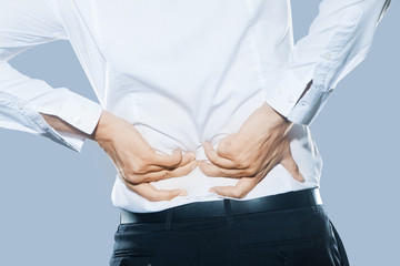 Man with dorsal pain