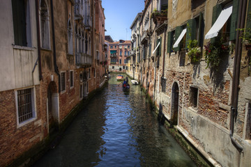 Fototapeta na wymiar Kanał 03, Panorama, Wenecja, Italien