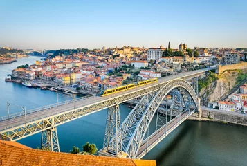 Fotobehang Porto with the Dom Luiz bridge, Portugal © Mapics