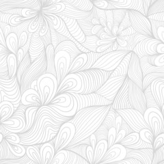 colorful seamless abstract hand-drawn pattern, waves background