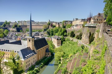 Fototapeta na wymiar Ville de Luxembourg 